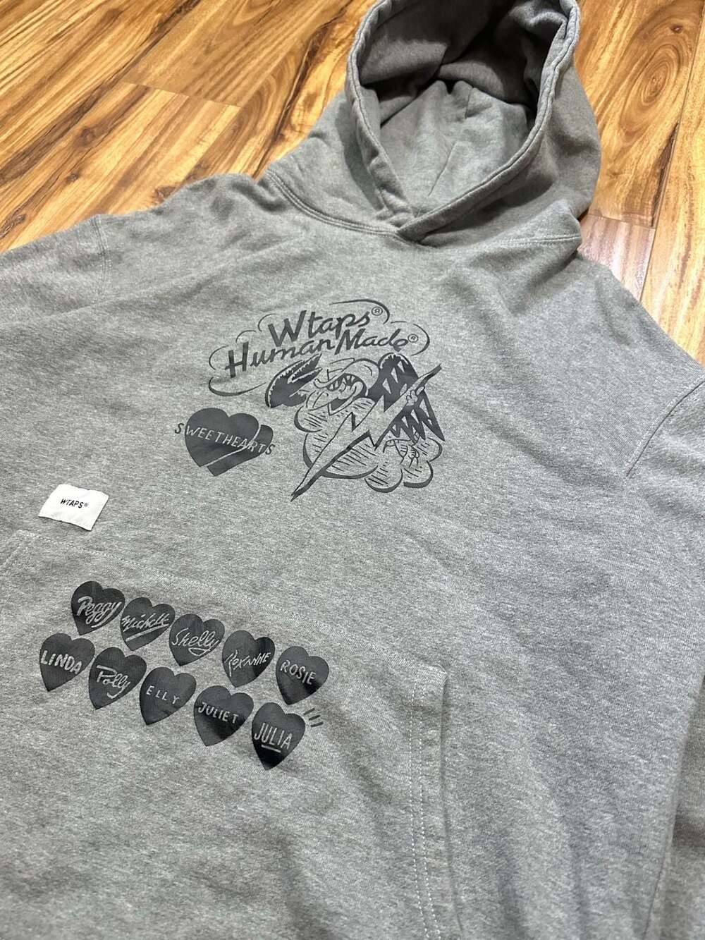 Human Made x WTAPS Girls Don't Cry Graphic Hoodie - Picture 2 of 5
